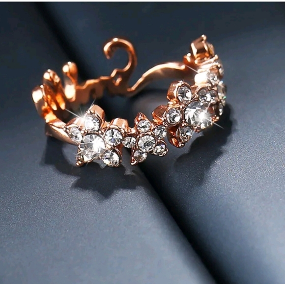 2 in 1 Letters Star White Zircon Size 5.5 - Picture 7 of 7